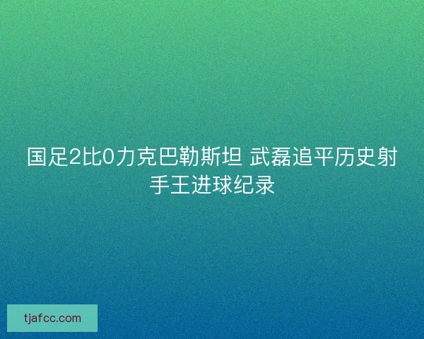国足2比0力克巴勒斯坦 武磊追平历史射手王进球纪录 国足2比0力克巴勒斯坦 武磊追平历史射手王进球纪录